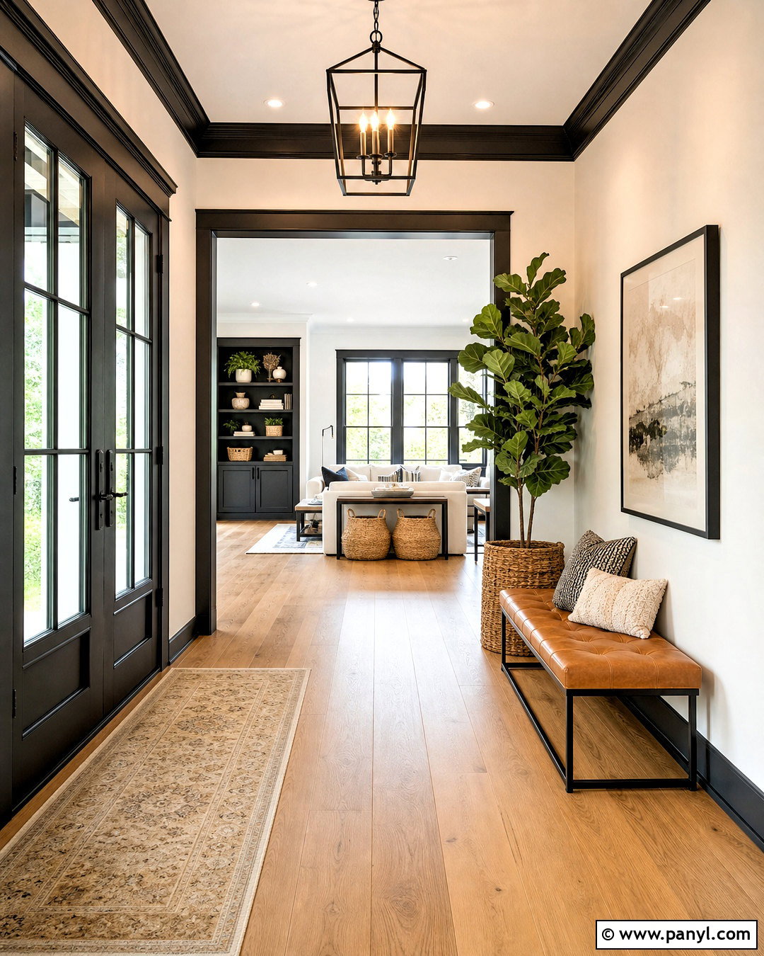 White Walls With Black Trim - 20 wall and trim colors ideas