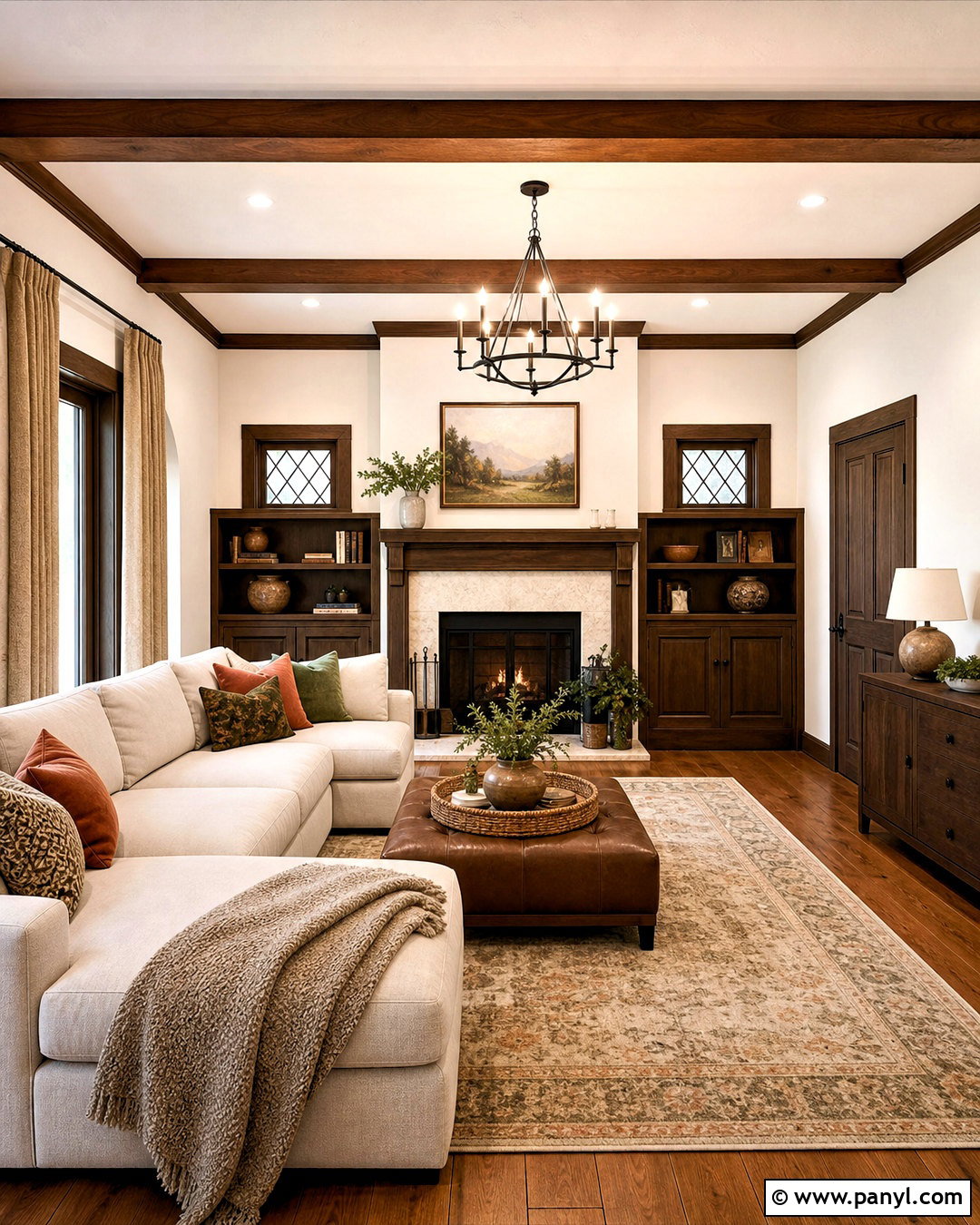 White Walls With Chocolate Brown Trim - 20 white wall and trim color combinations