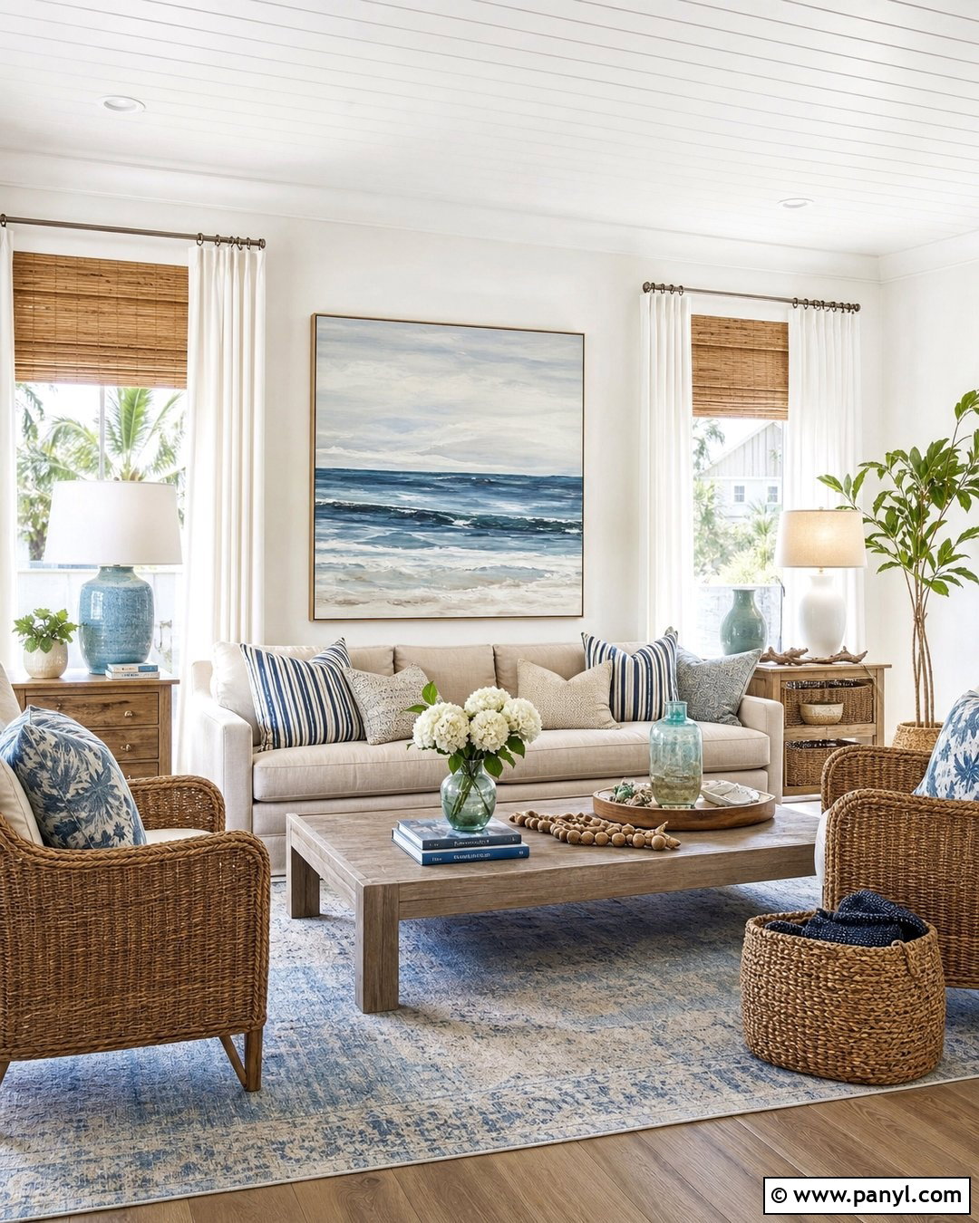 White Walls With Coastal Decor - 50 white walls