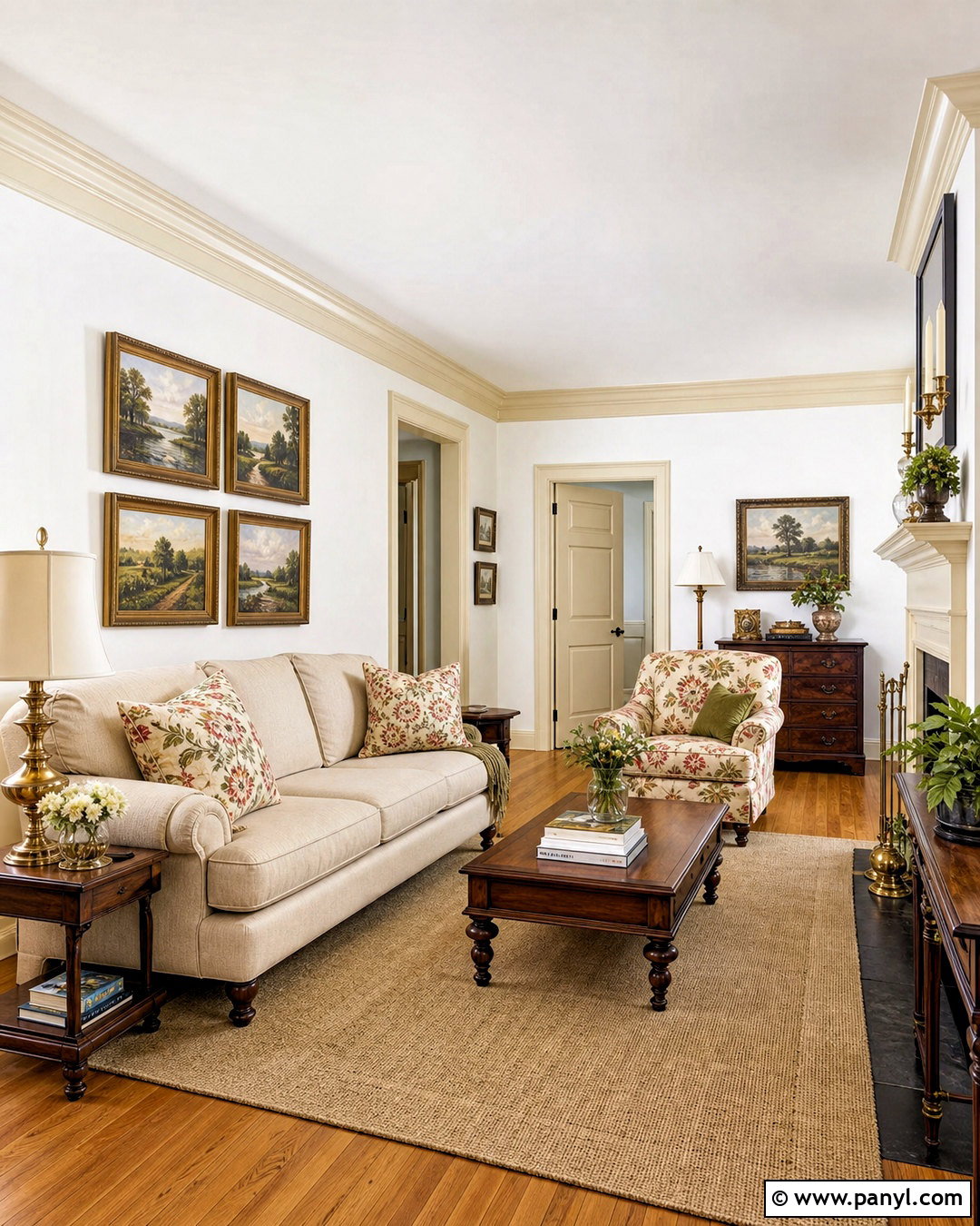 White Walls With Cream Trim - 20 white wall and trim color combinations