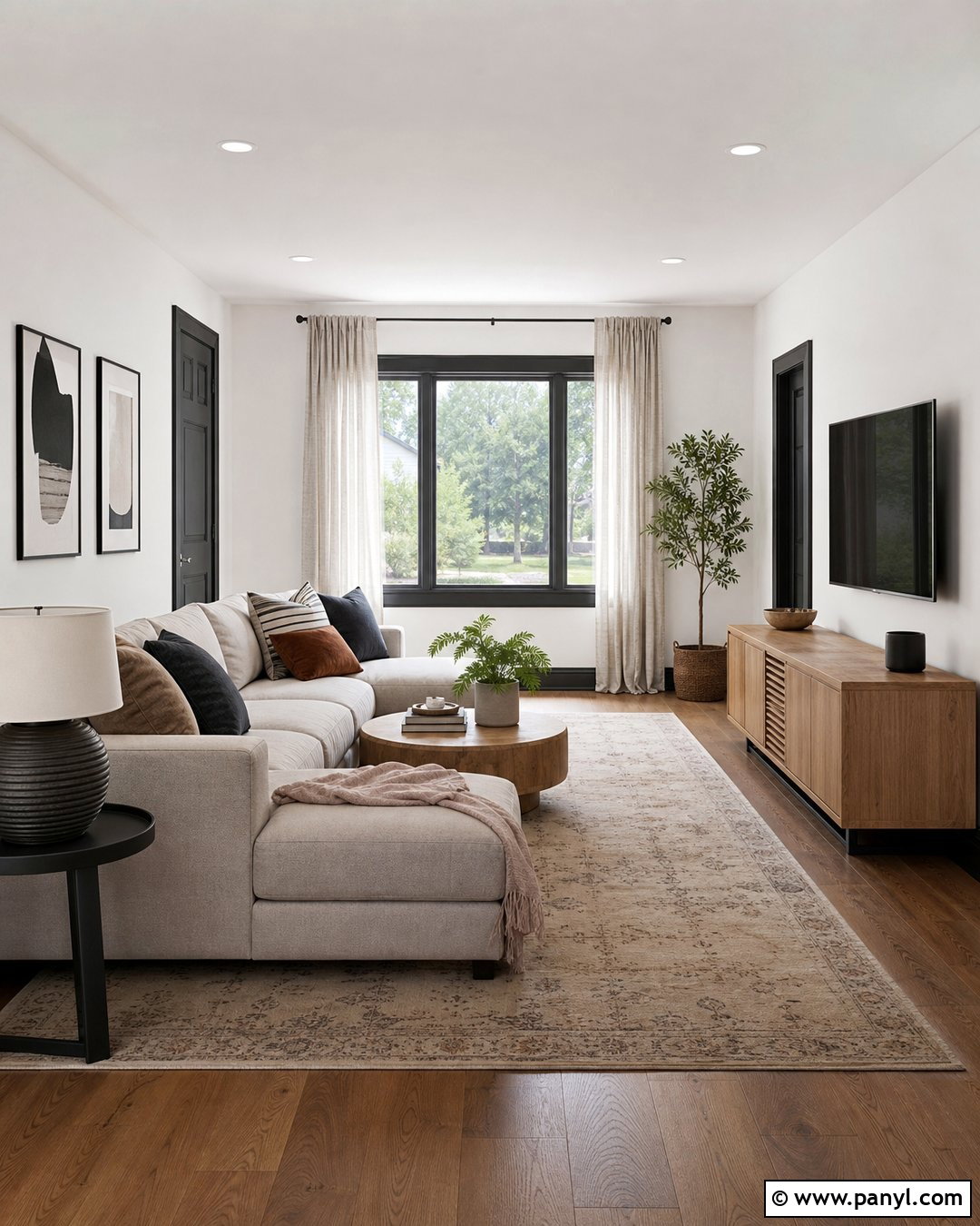White Walls With Dark Baseboards - 30 white walls darker trim ideas