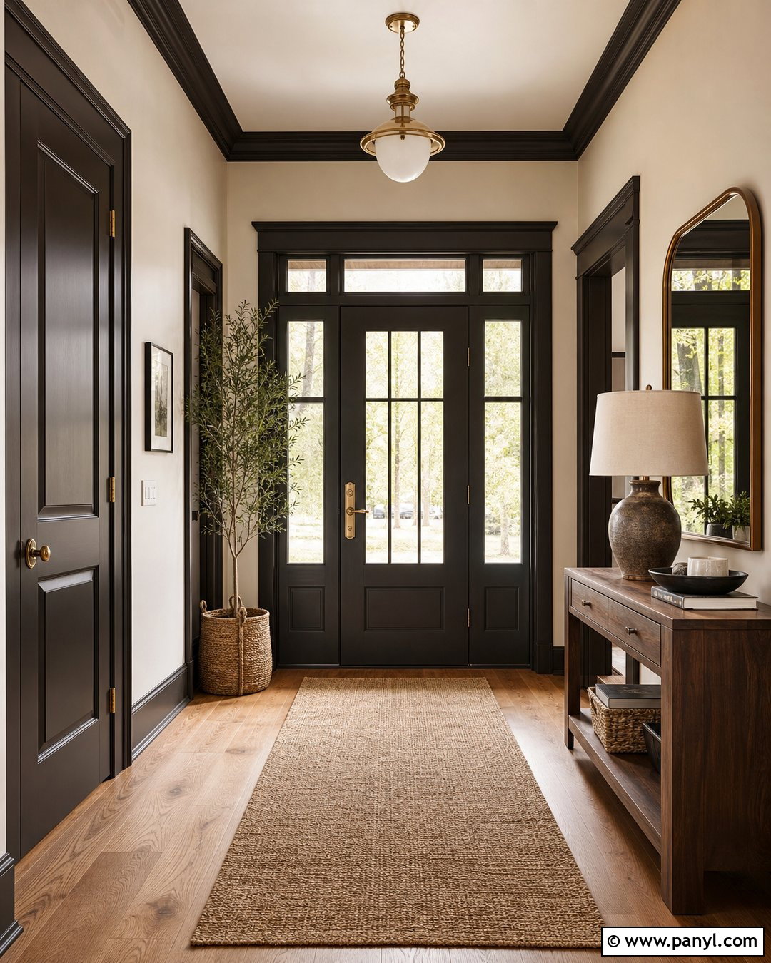 30 White Walls Darker Trim Ideas: Bold Contrast for Modern Homes