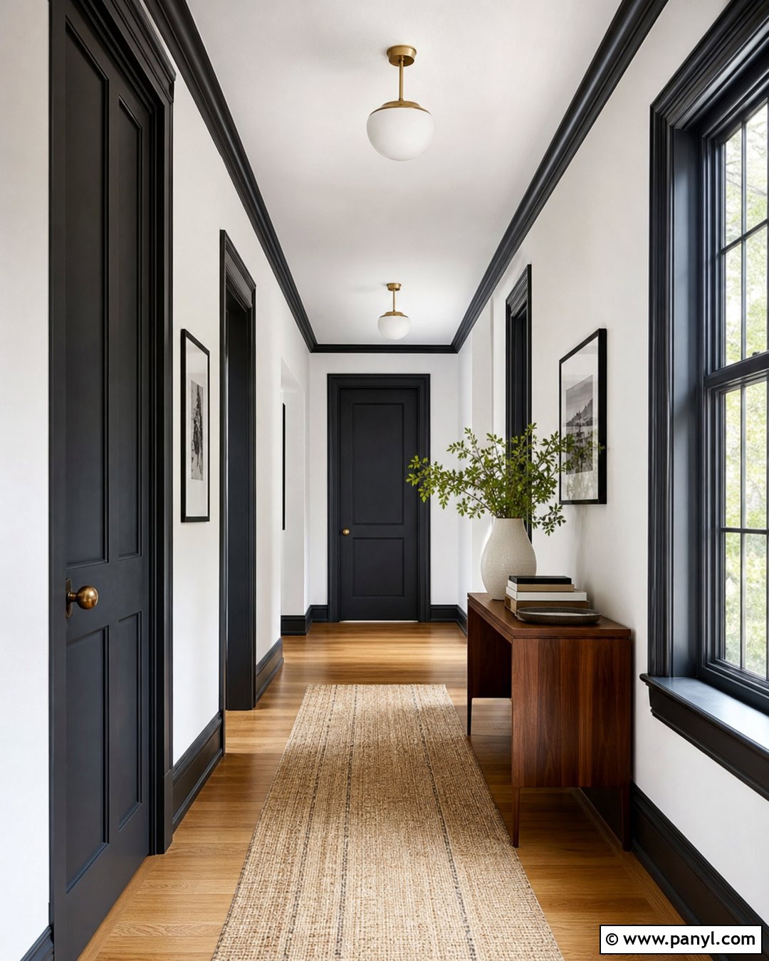 White Walls With Dark Doors And Trim - 30 white walls darker trim ideas