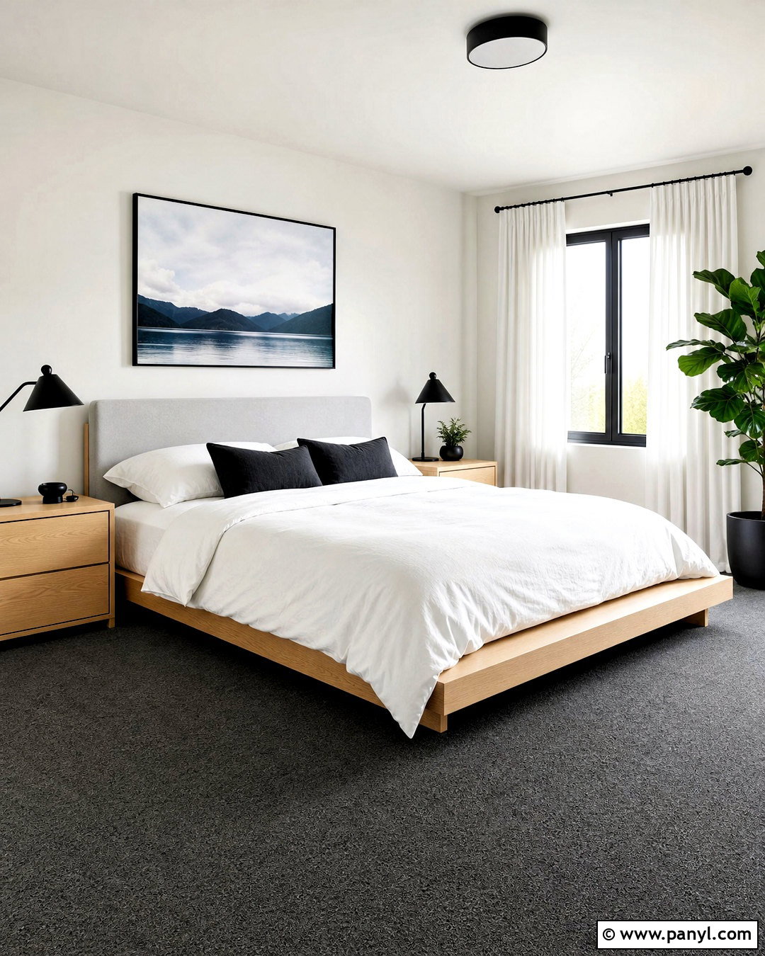 White Walls With Dark Gray Carpet - 20 dark gray carpet bedroom ideas