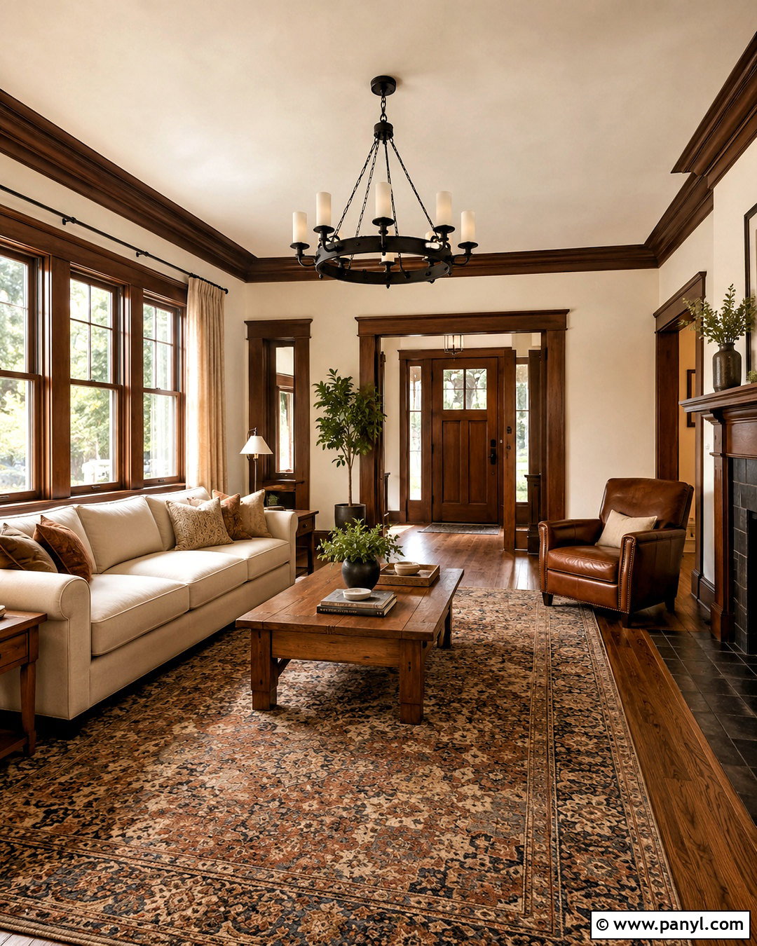 White Walls With Dark Wood Trim - 40 light walls darker trim ideas