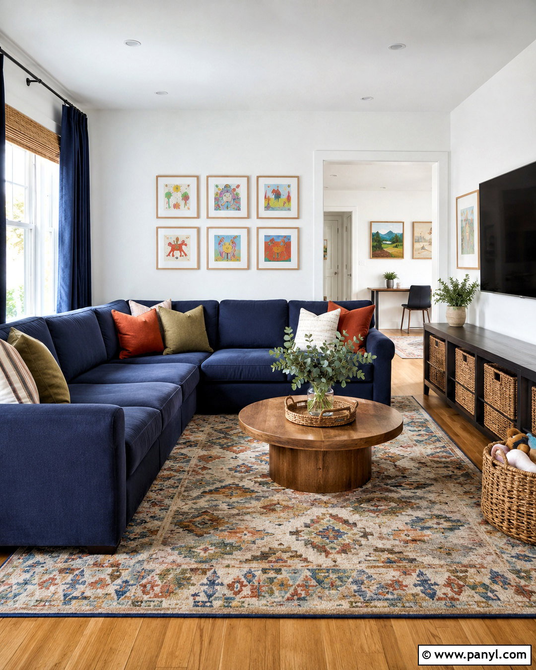 White Walls With Family Friendly Decor - 20 White Walls Throughout House Ideas