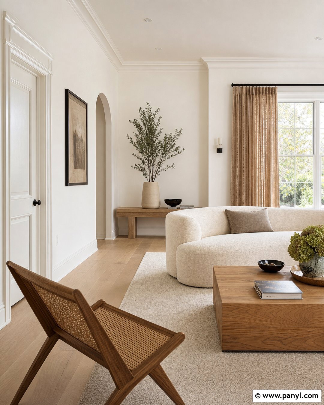 White Walls With Glossy White Trim - 30 White Walls And Trim Ideas