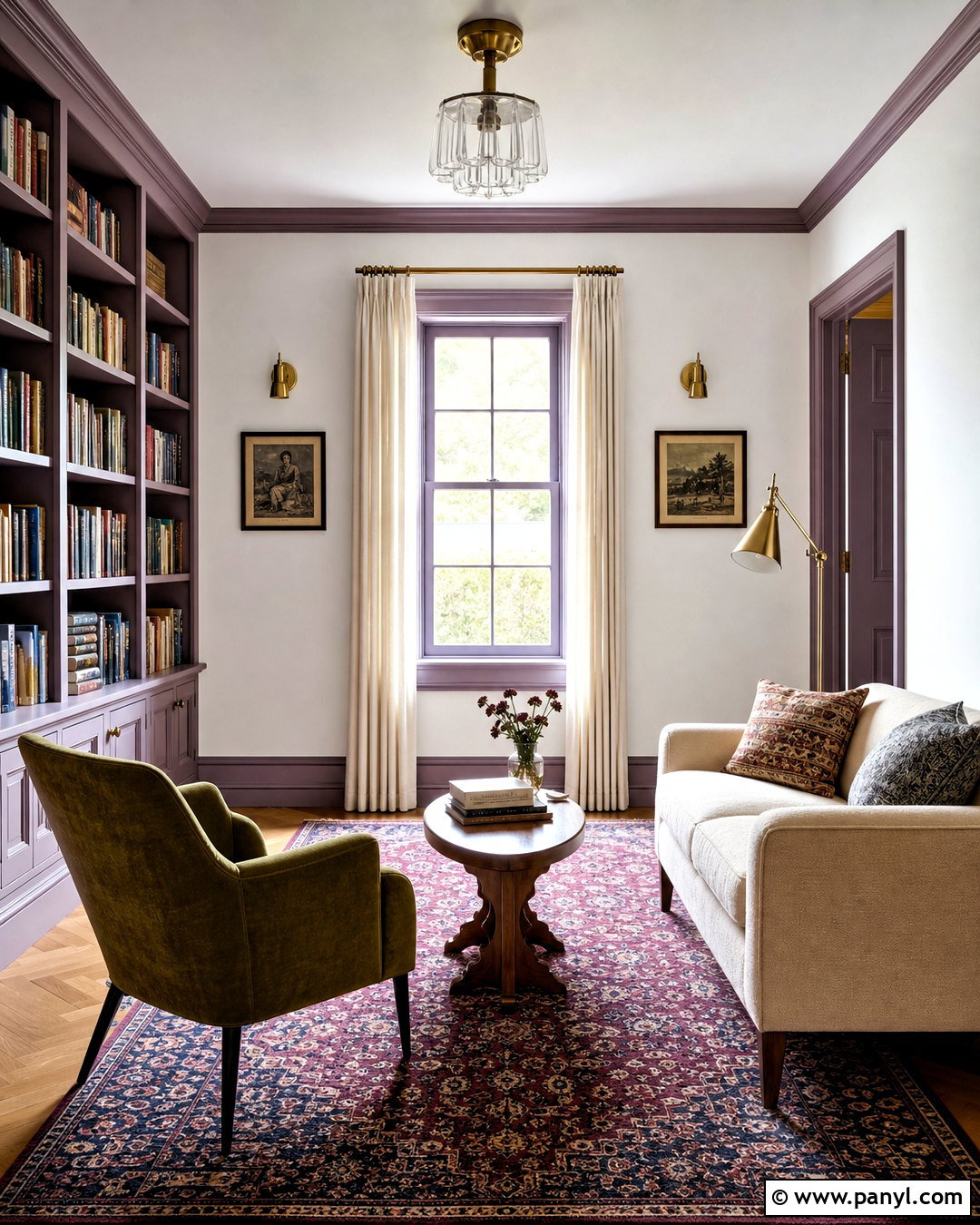 White Walls With Lavender Trim - 20 white walls contrasting trim ideas