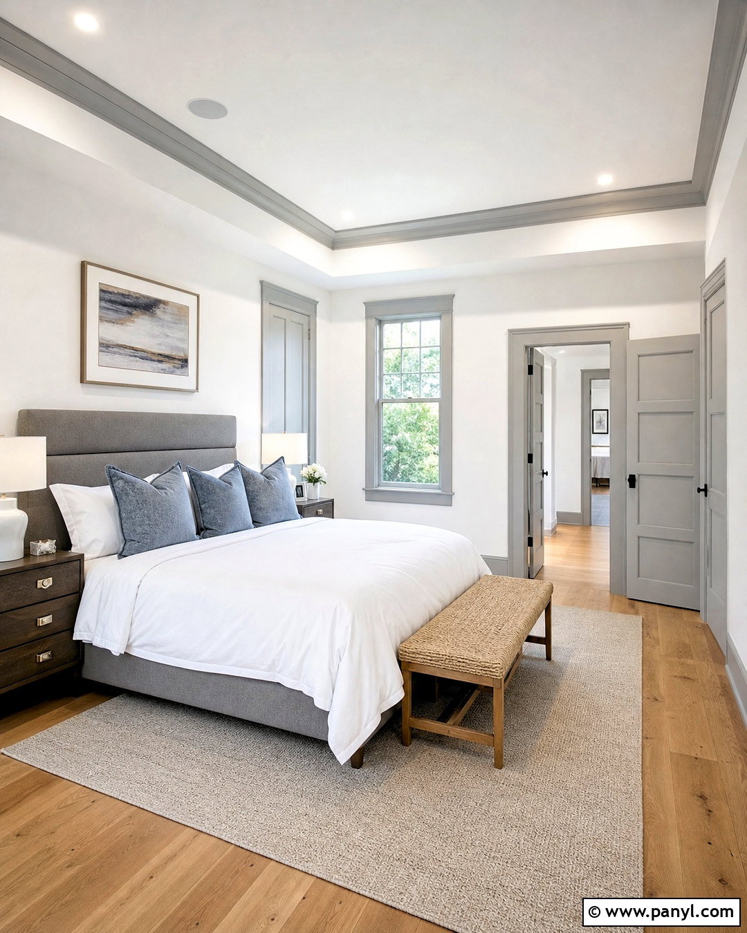 White Walls With Light Gray Trim - 20 white wall and trim color combinations