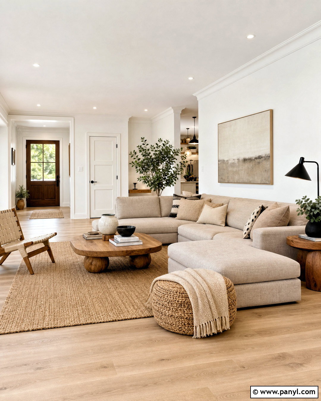 White Walls With Matching White Trim - 20 white wall and trim color combinations