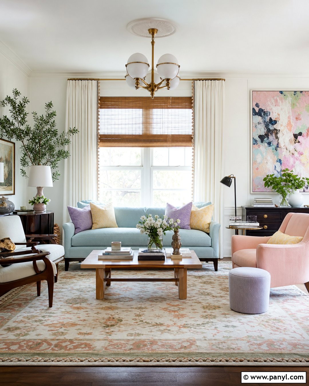 White Walls With Pastel Decor - 50 white walls