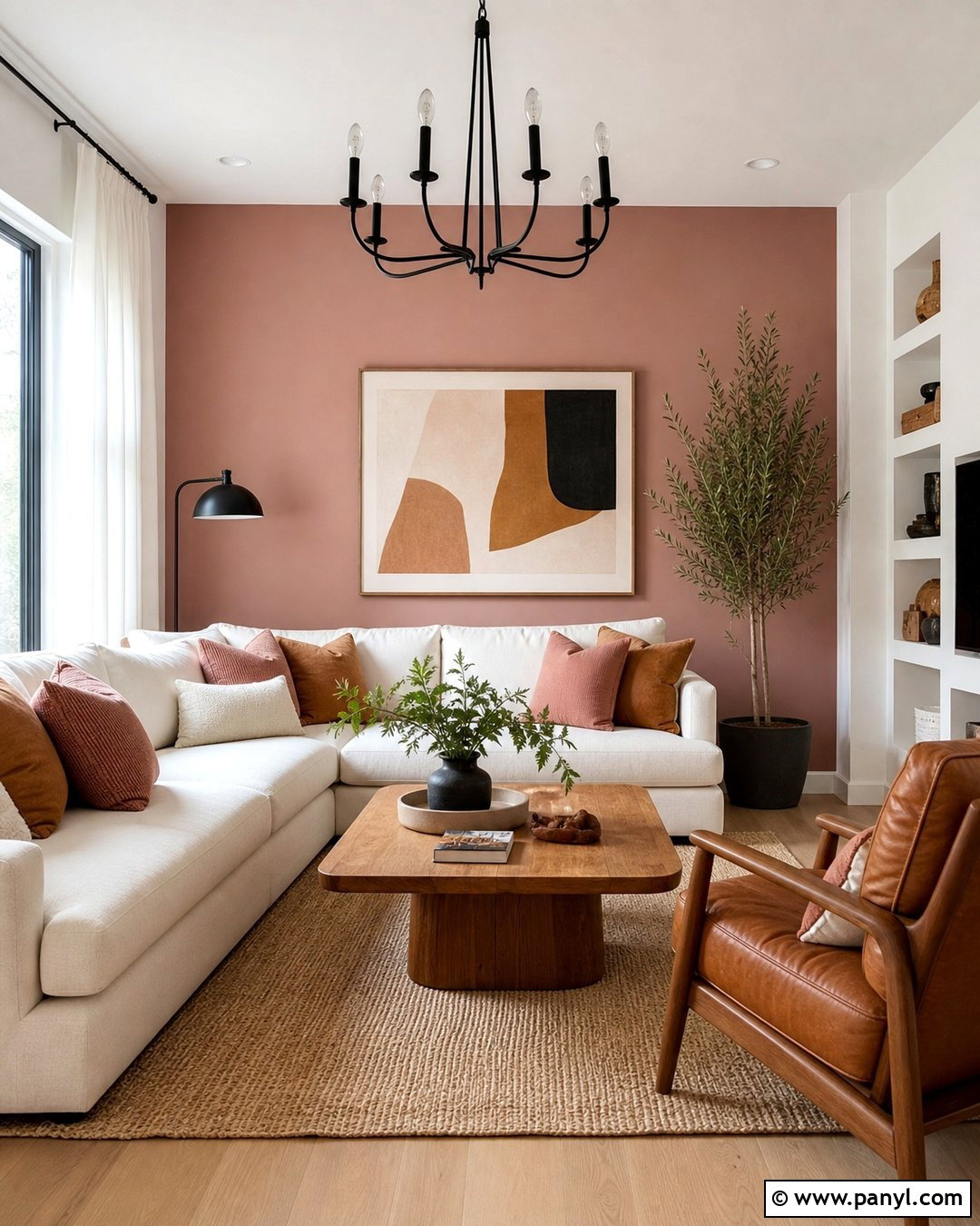 White Walls With Pink Accent Wall - 25 White Pink Walls