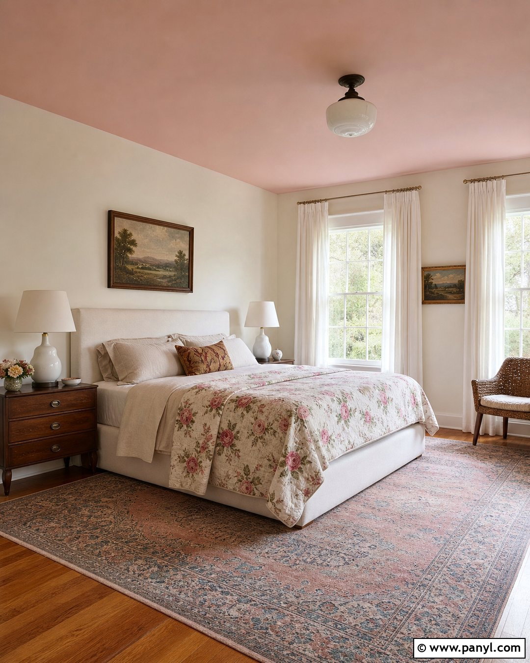 White Walls With Pink Ceiling - 25 White Pink Walls