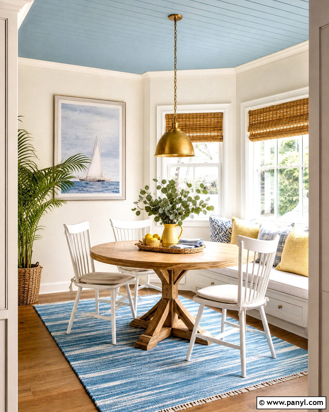 White Walls With Powder Blue Ceiling - 20 wall and ceiling color combinations