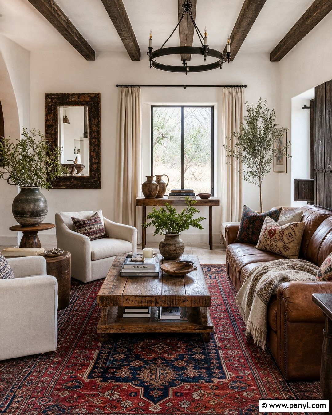 White Walls With Rustic Decor - 50 white walls