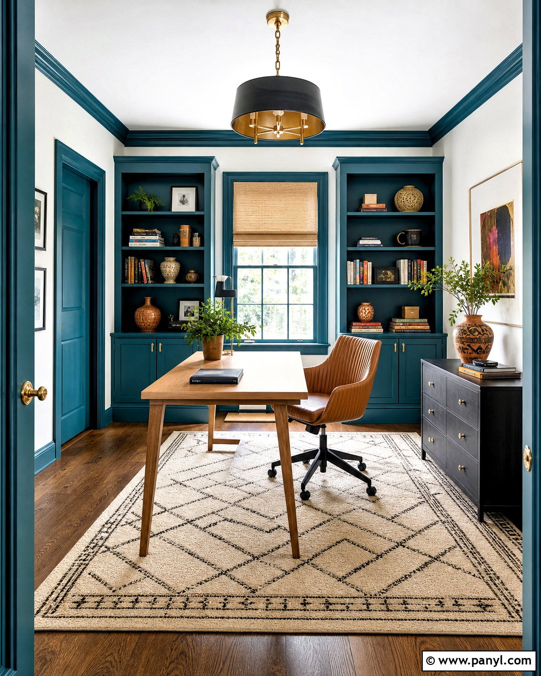 White Walls With Teal Trim - 20 white walls contrasting trim ideas