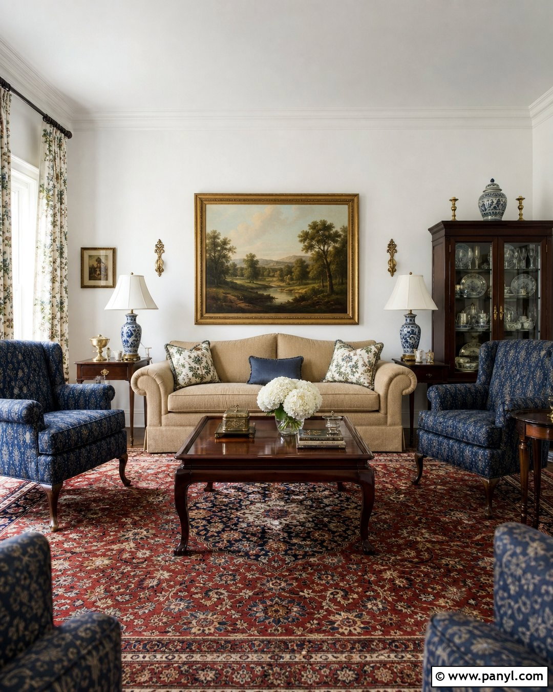 White Walls With Traditional Decor - 50 white walls