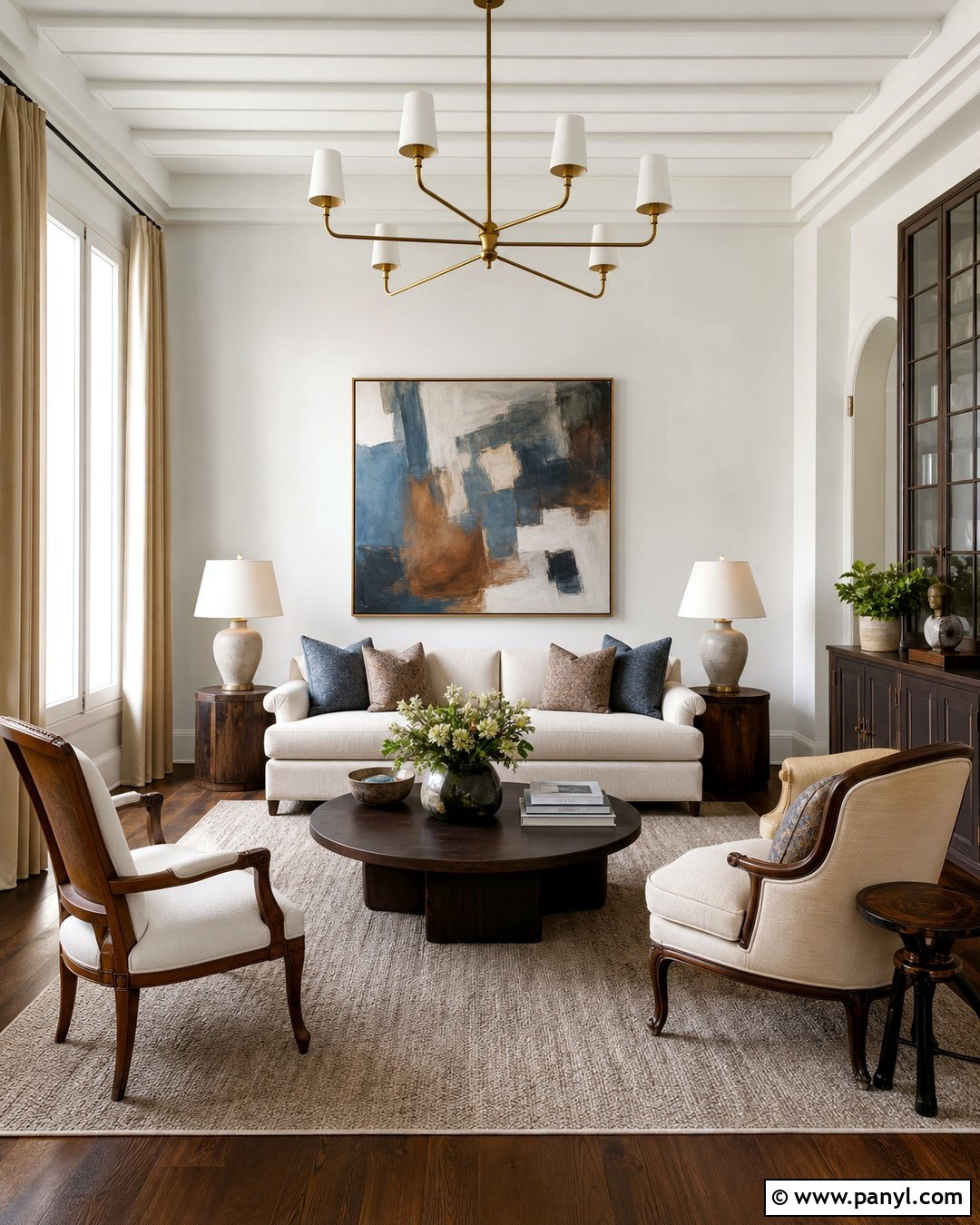 White Walls With Transitional Decor - 50 white walls