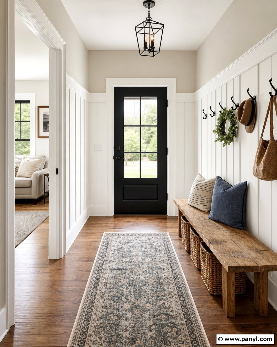 White Walls With White Board And Batten - 30 White Walls And Trim Ideas