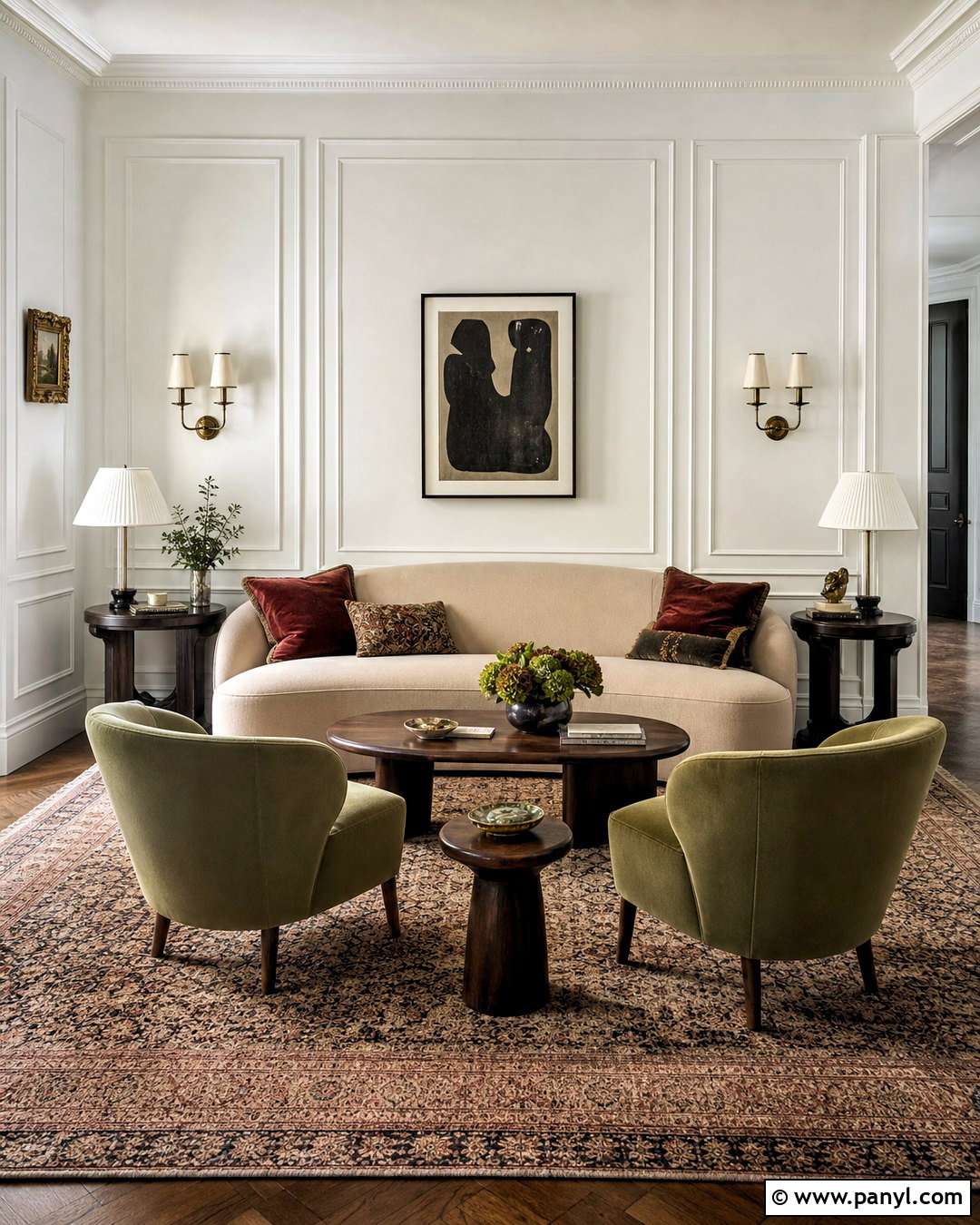 White Walls With White Picture Frame Molding - 20 white wall with white trim ideas