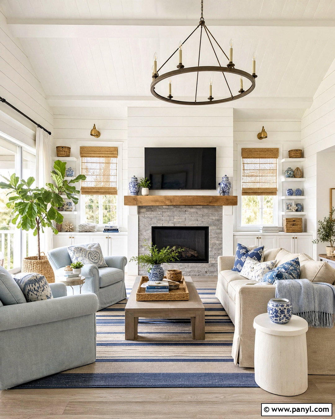 White Walls With White Shiplap - 20 white wall with white trim ideas