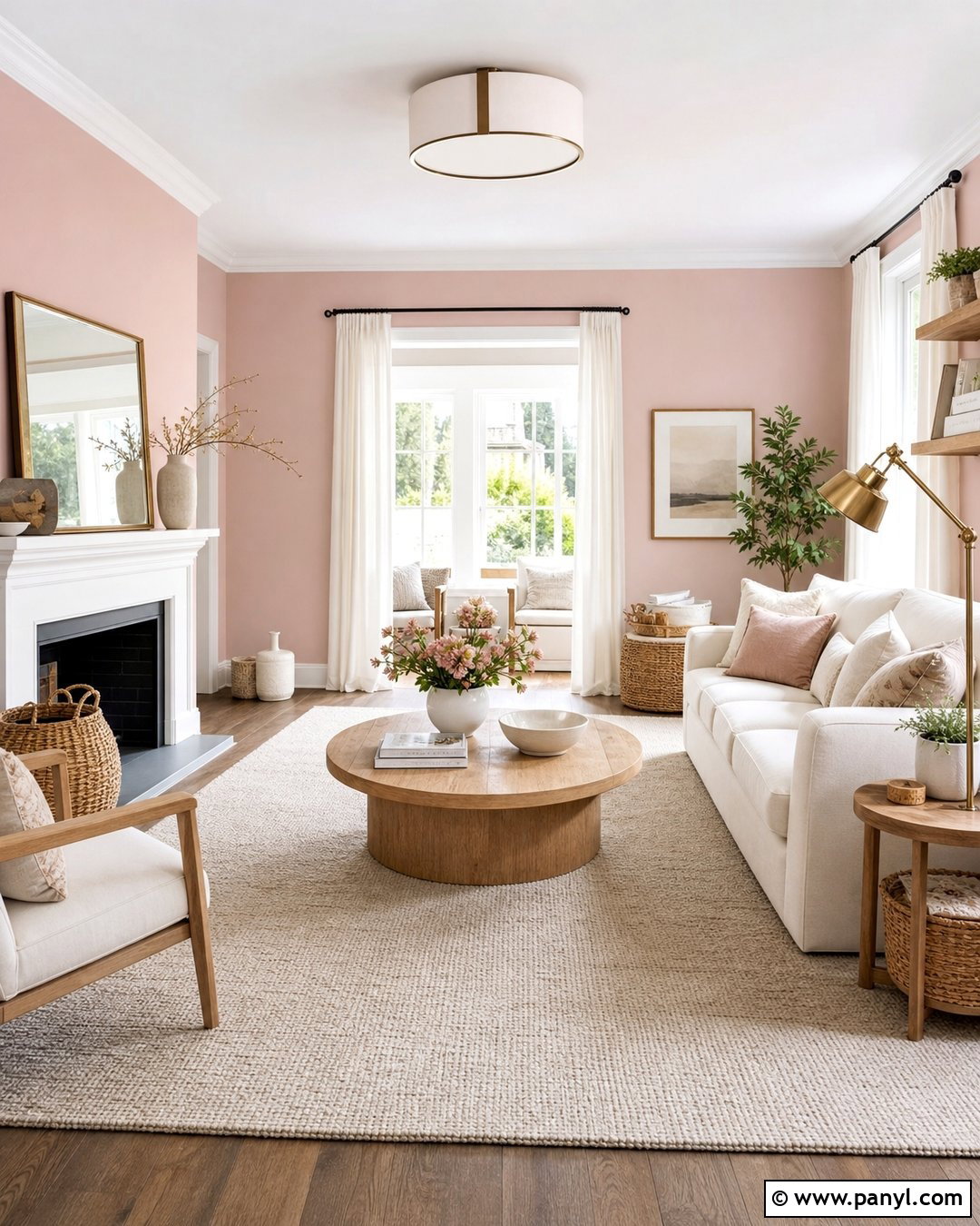 White With Pink Walls - 20 Colours That Go With Pink Walls