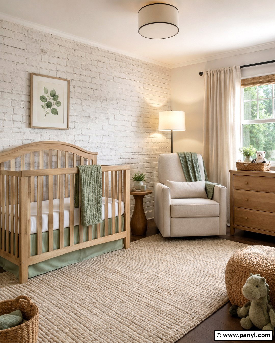 Whitewashed Brick Wall Nursery - 20 White Wash Interior Brick Wall Ideas