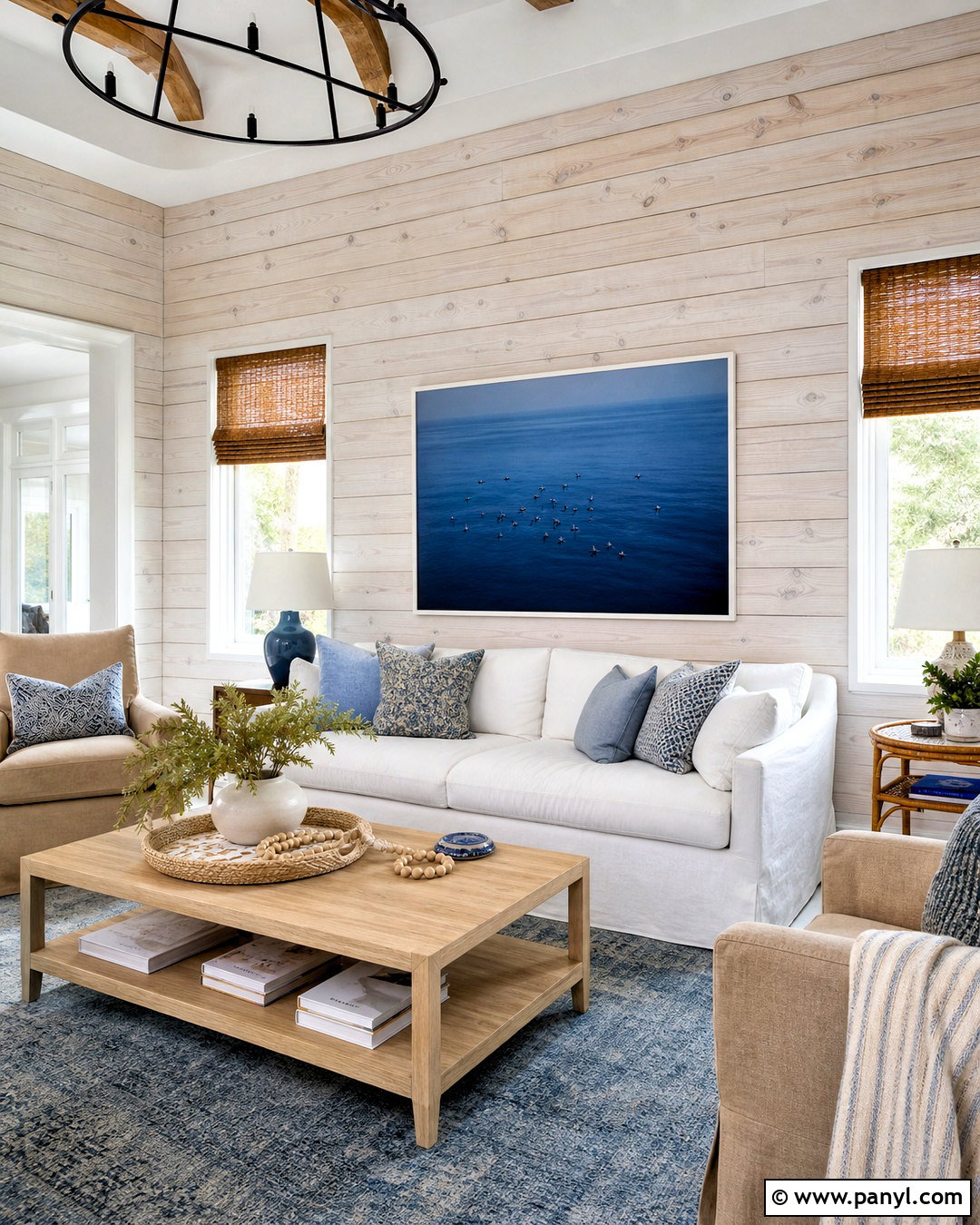 Whitewashed Wood Accent Wall Living Room - 20 wood accent wall living room ideas