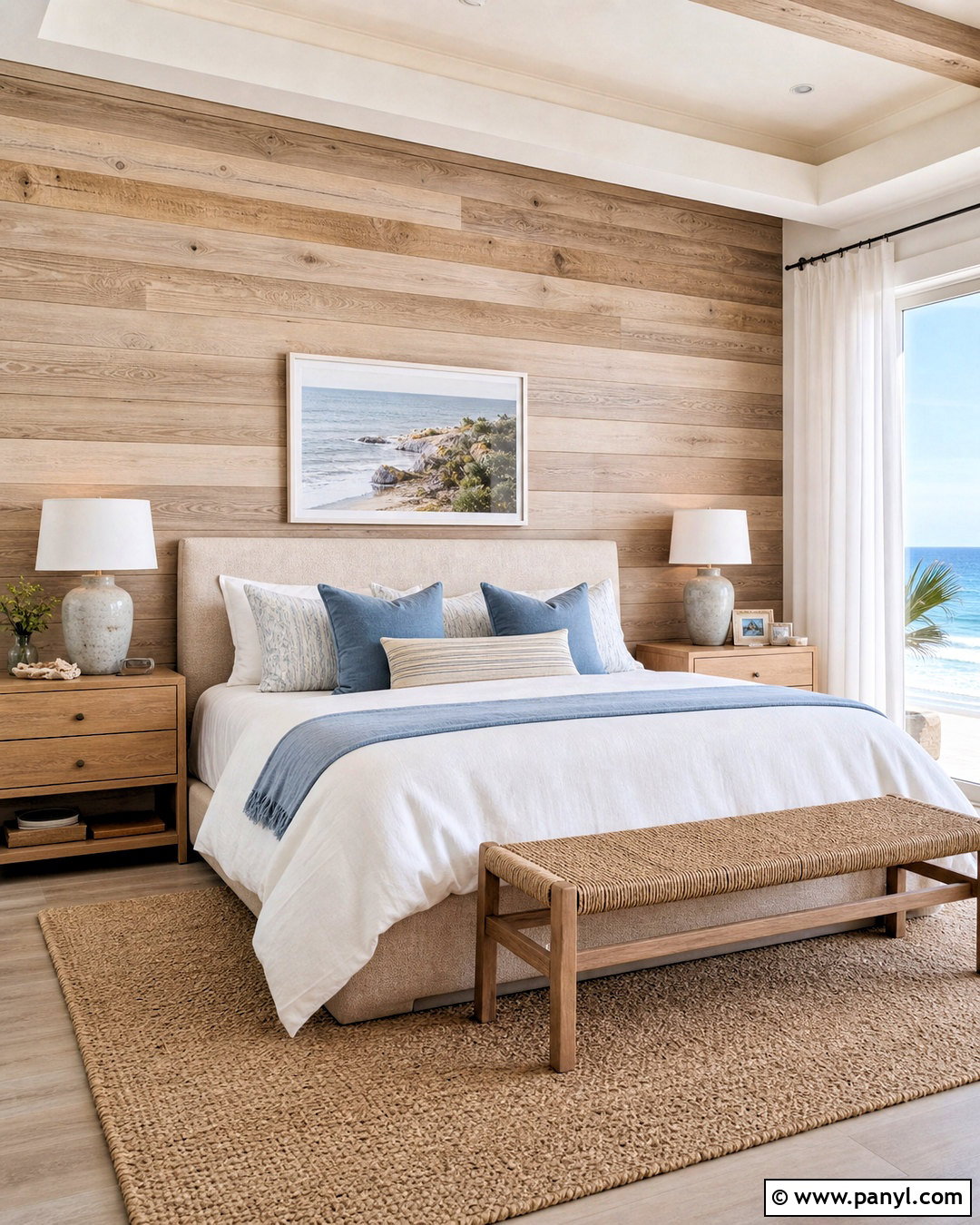 Whitewashed Wood Accent Wall - 20 modern wood accent wall ideas