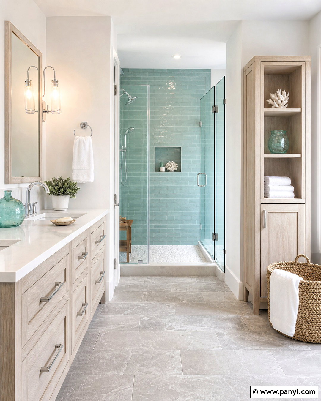 Whitewashed Wood And Sea Glass Palette - 20 wooden color palette ideas