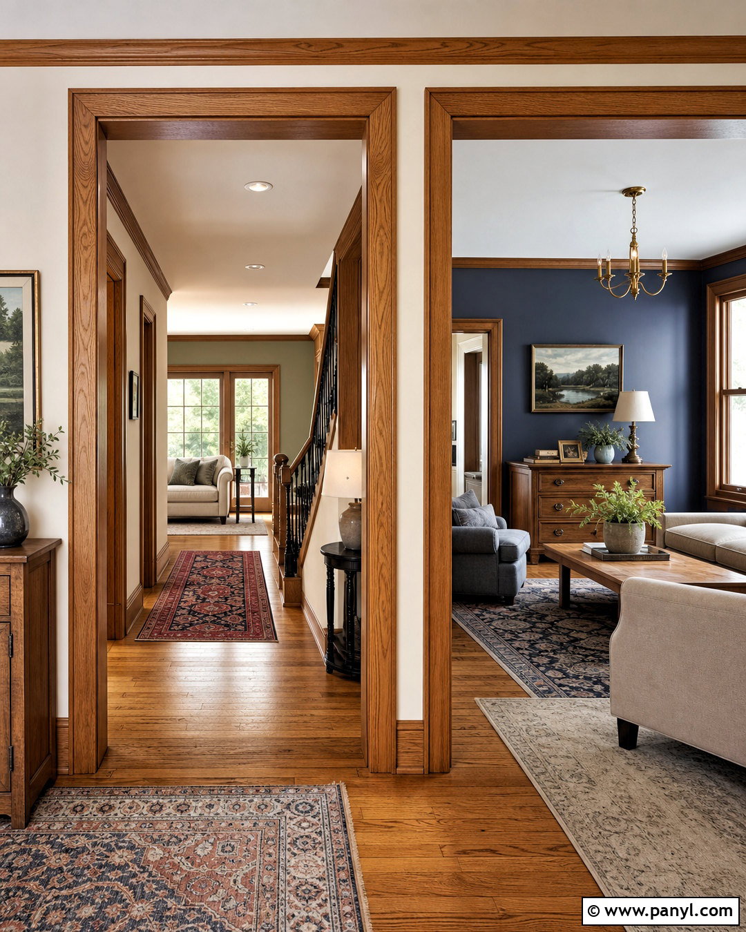 Whole House Stained Trim Color Scheme - 20 stained trim interior ideas