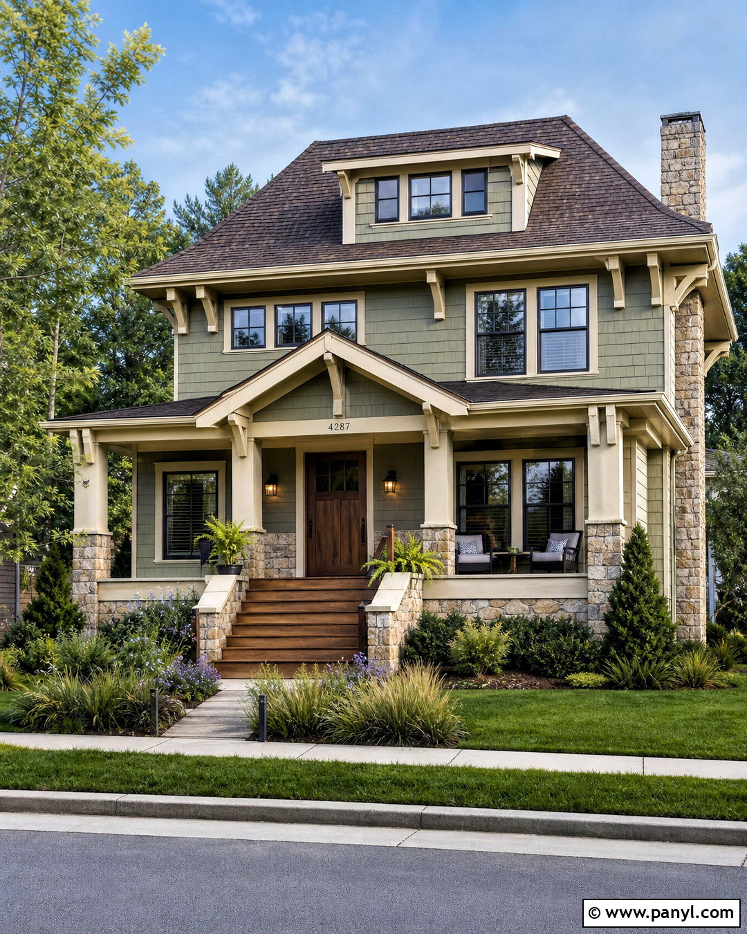 Willow Tree Craftsman Exterior With Stone - 20 willow tree sherwin williams ideas