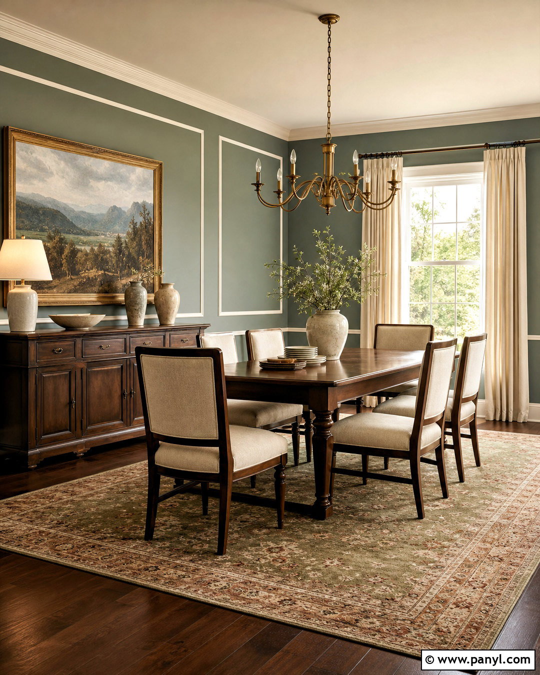 Willow Tree Dining Room With Dark Wood Furniture - 20 willow tree sherwin williams ideas