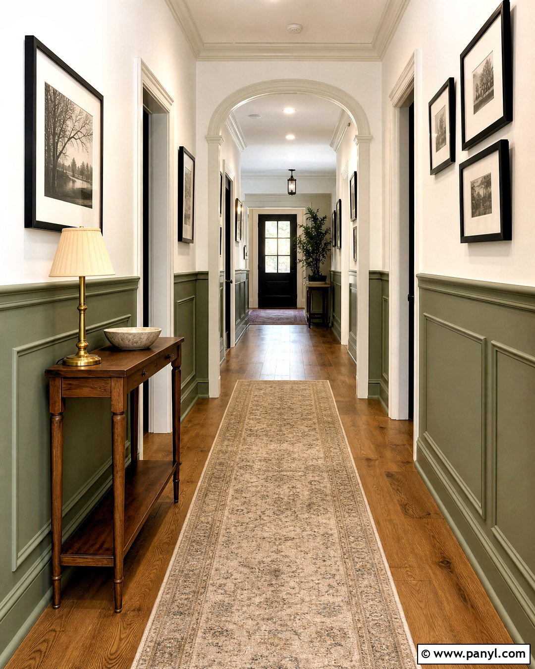Willow Tree Hallway With Wall Paneling - 20 willow tree sherwin williams ideas