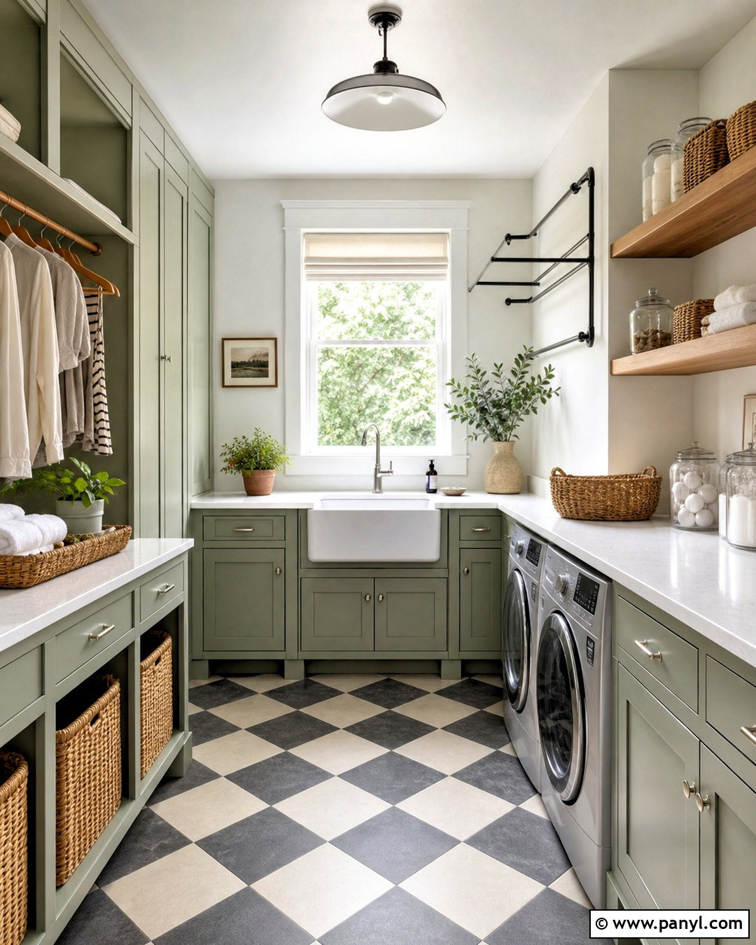 Willow Tree Laundry Room With Checkerboard Floors - 20 willow tree sherwin williams ideas