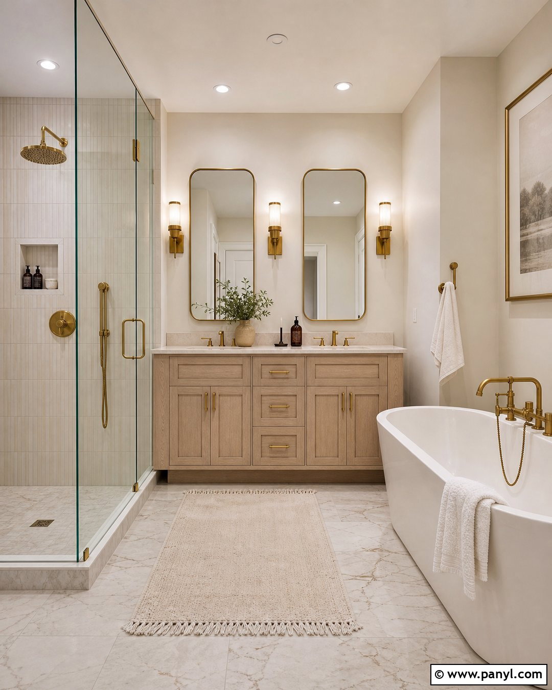 Wimborne White Bathroom With Brass Fixtures - 20 Farrow And Ball Wimborne White Bathroom Ideas