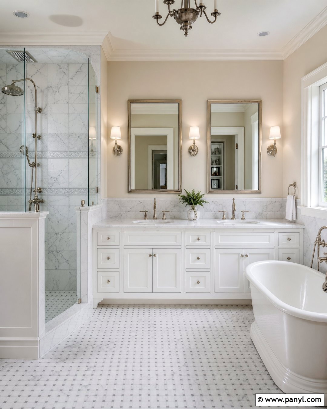 Wimborne White Bathroom With Marble Tile - 20 Farrow And Ball Wimborne White Bathroom Ideas