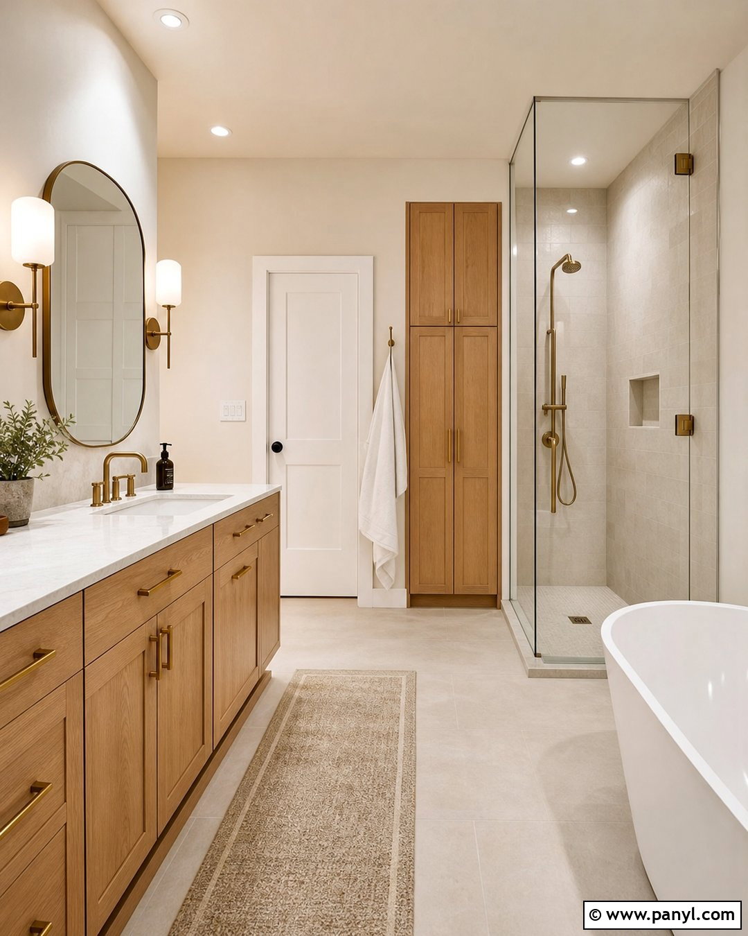Wimborne White Bathroom With Oak Vanity - 20 Farrow And Ball Wimborne White Bathroom Ideas