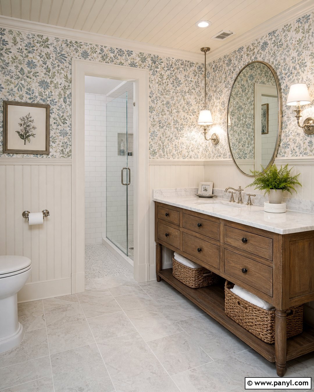 Wimborne White Bathroom With Wallpaper - 20 Farrow And Ball Wimborne White Bathroom Ideas