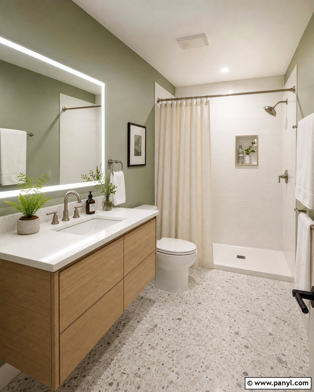 Windowless Sage Green Bathroom Walls - 35 sage green bathroom walls
