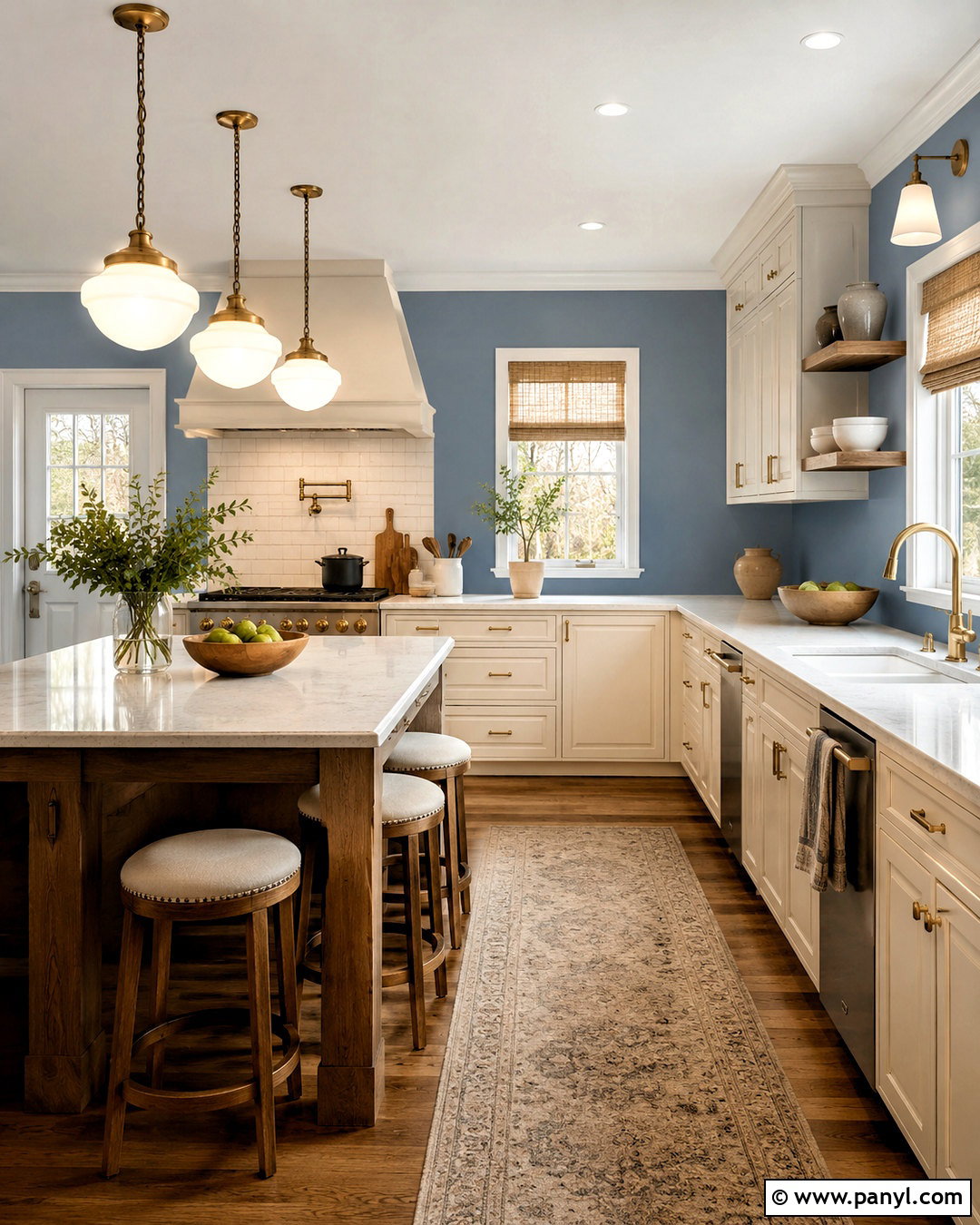 20 Windy Blue Kitchen Walls for a Fresh Coastal Home Look