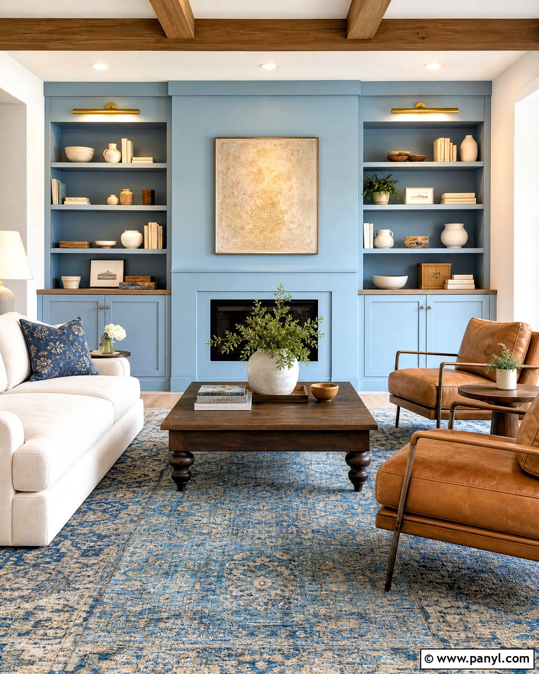 Windy Blue Light Blue Built-Ins - 20 sherwin williams light blue ideas