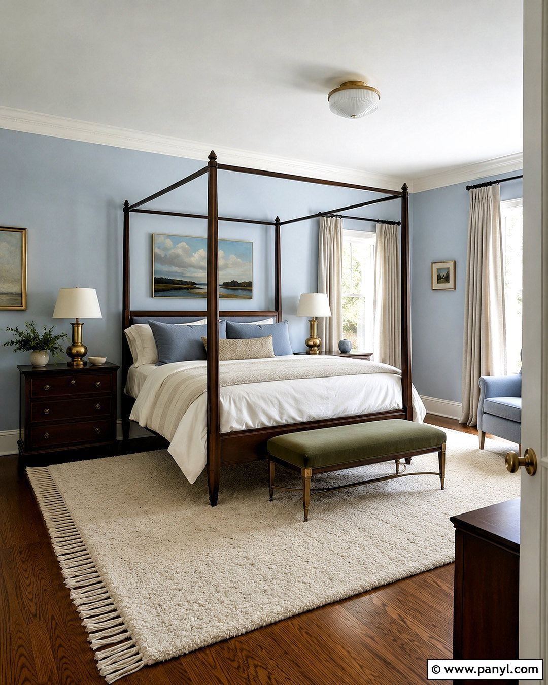 Windy Sky Bedroom - 20 light blue paint colors for bedroom ideas