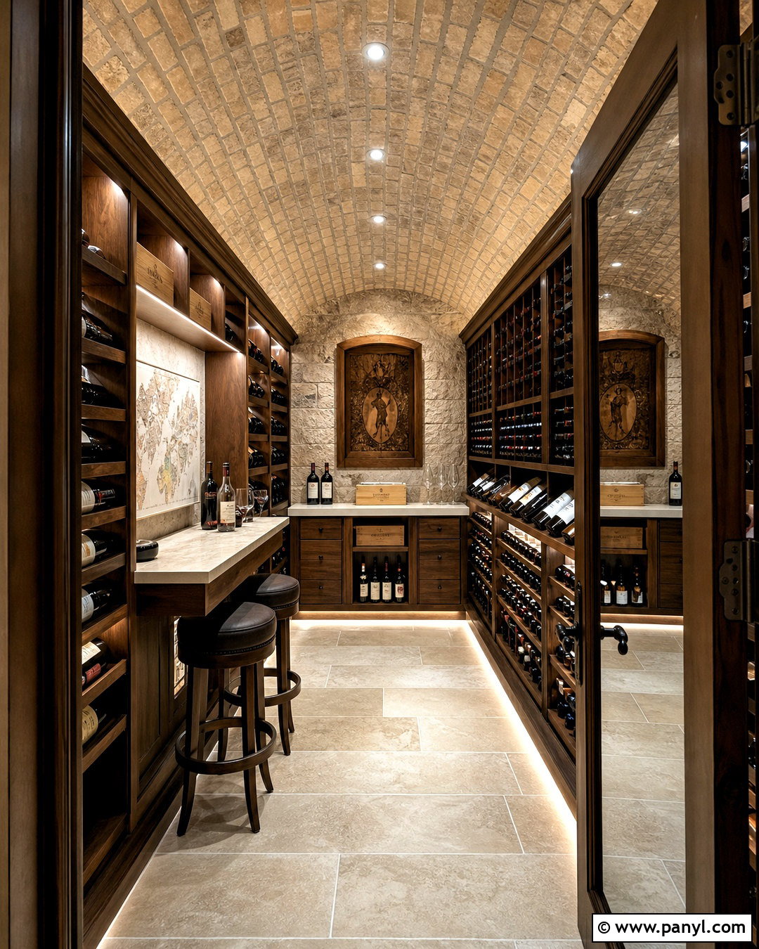 Wine Cellar With Barrel Ceiling - 20 wine cellar home design ideas