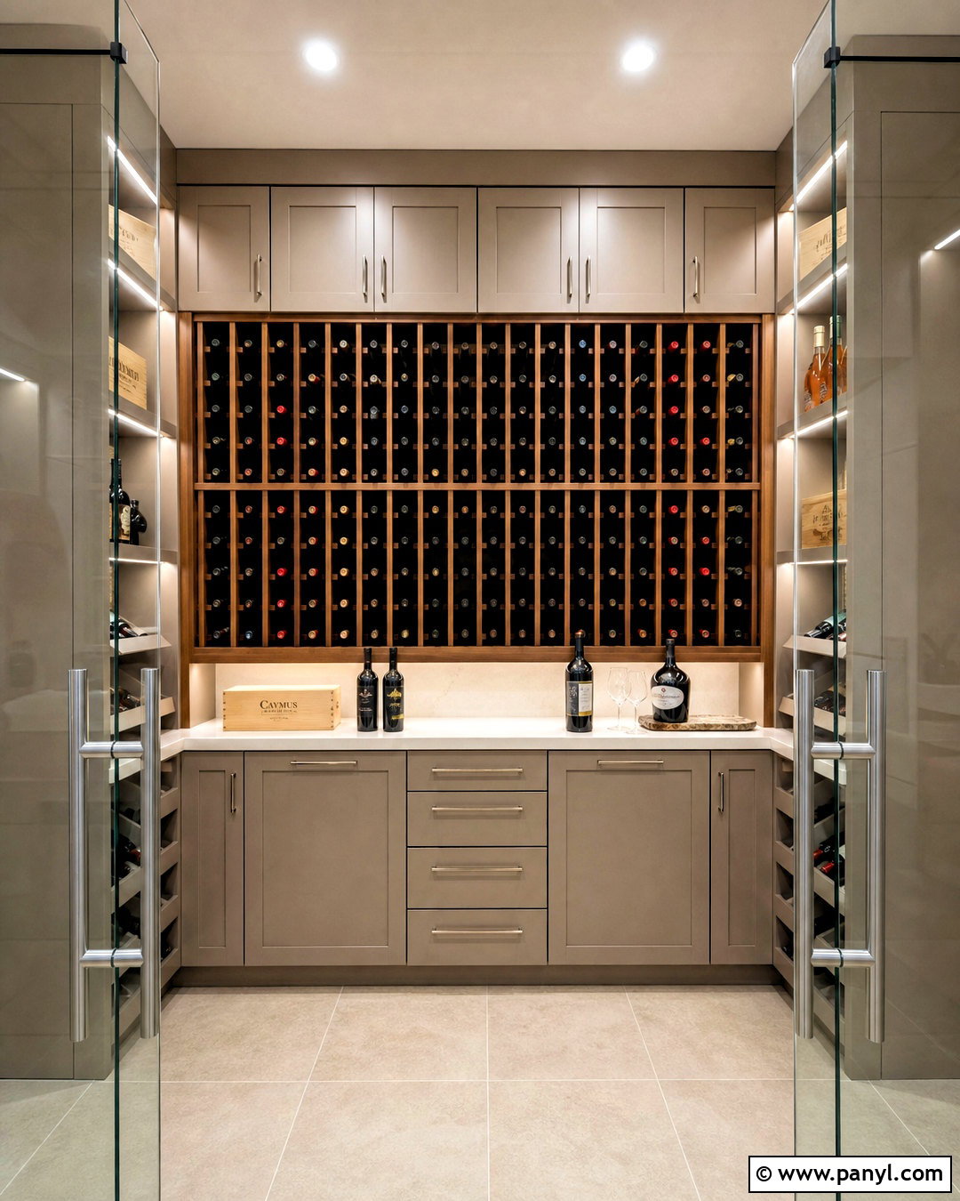 Wine Cellar With Built-In Cabinets - 20 simple wine cellar ideas