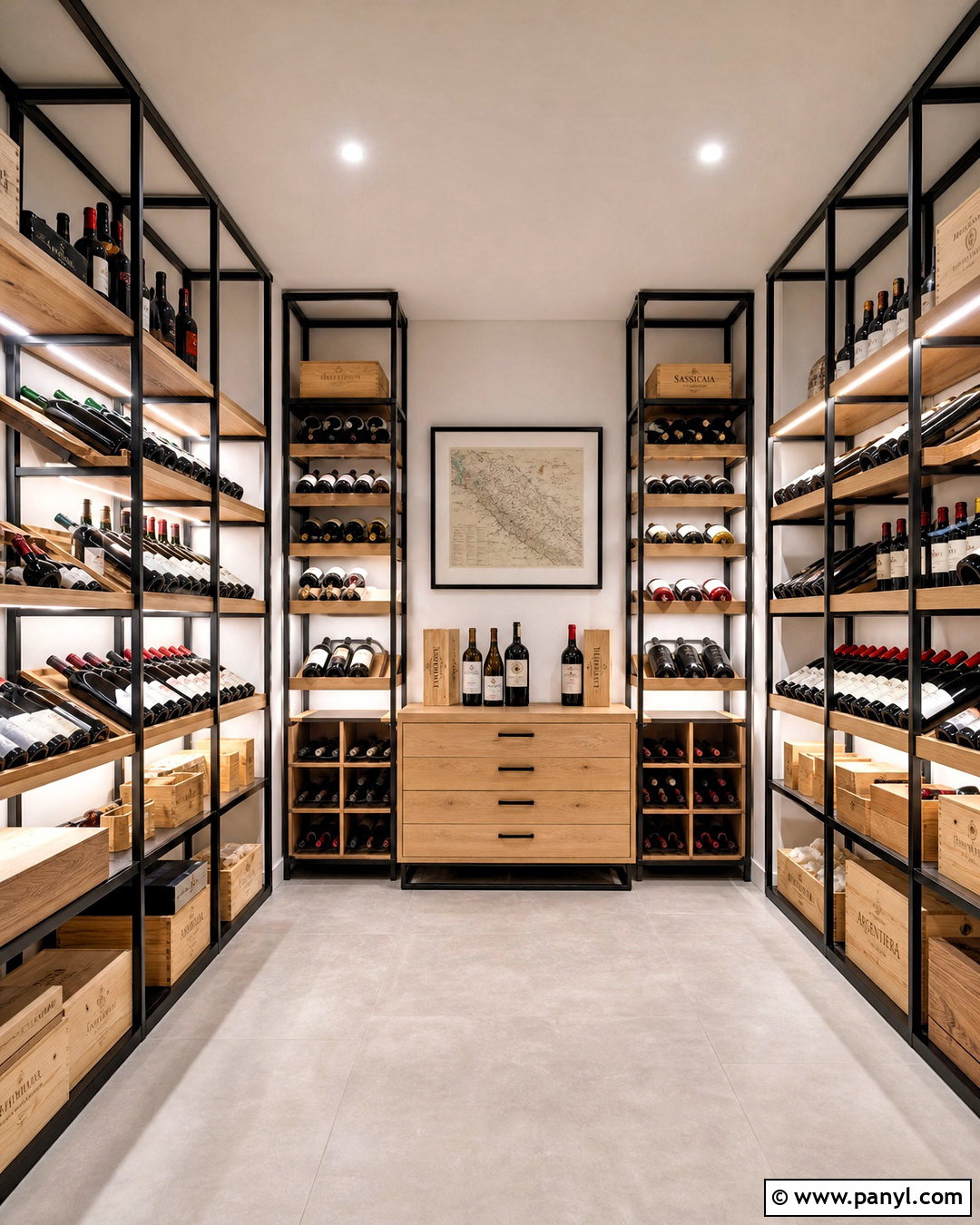 Wine Cellar With Modular Racks - 20 simple wine cellar ideas