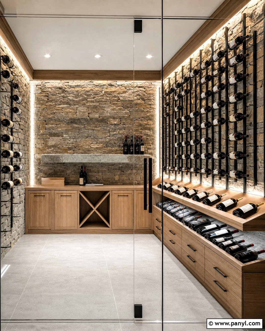 Wine Cellar With Stone Wall - 20 simple wine cellar ideas