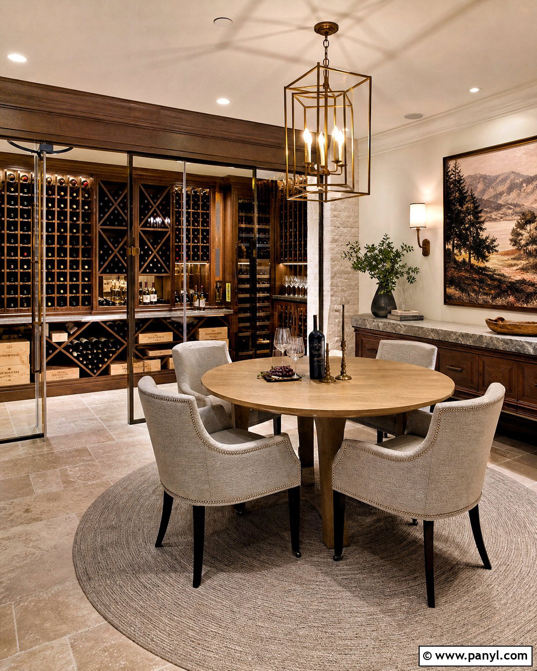 Wine Cellar With Tasting Room - 20 high end custom residential wine cellars
