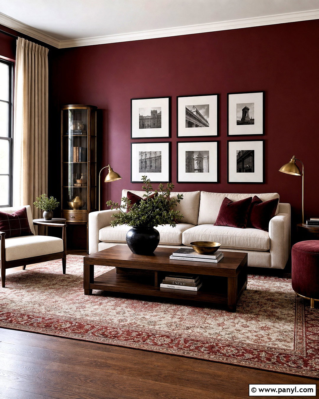 Wine Red And Cream Living Room - 20 wine red room ideas