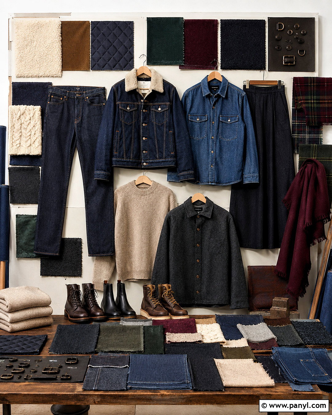 Winter Denim Board - 20 denim inspiration board ideas